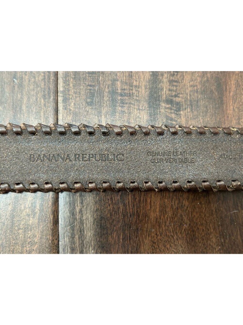 Banana Republic Genuine Leather Belt Brown Sz Medium Single Prong Buckle - Picture 3 of 9